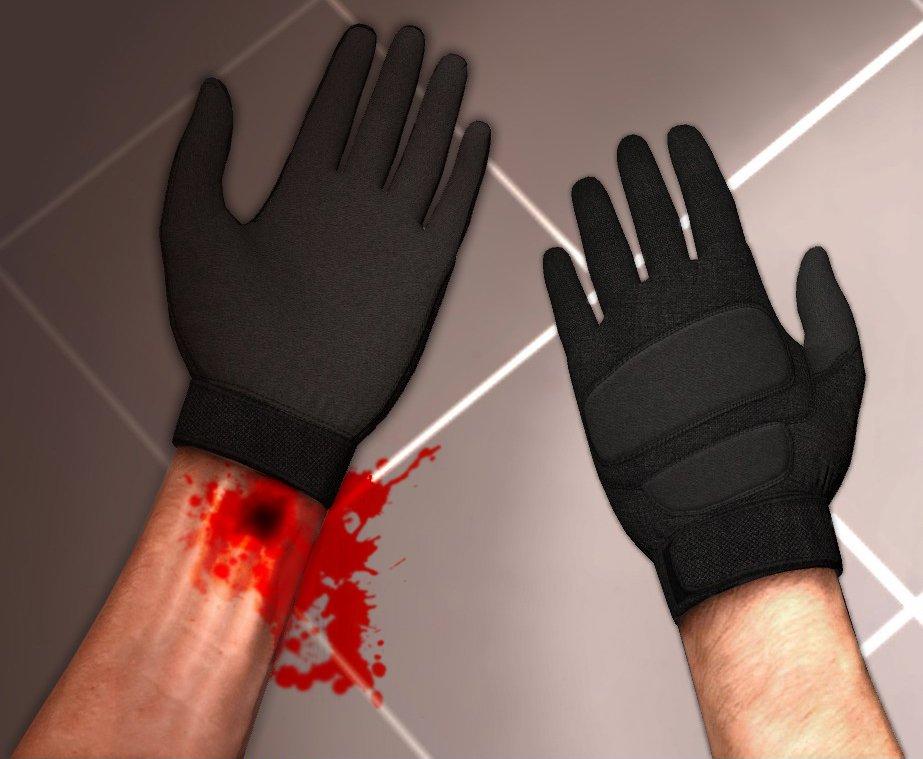 Перчатки/руки для css - Новые перчатки для CSS (Black Heavy Gloves)