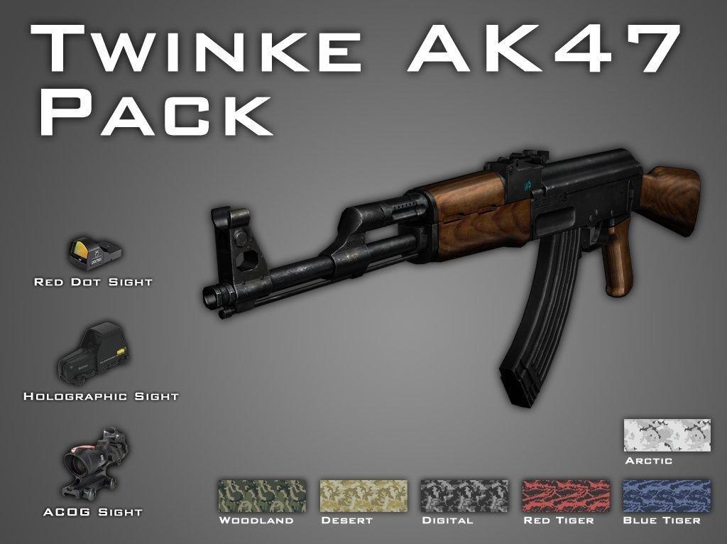 AK47 - AK47 с MW2 (AK47 with MW2 looks like animation)