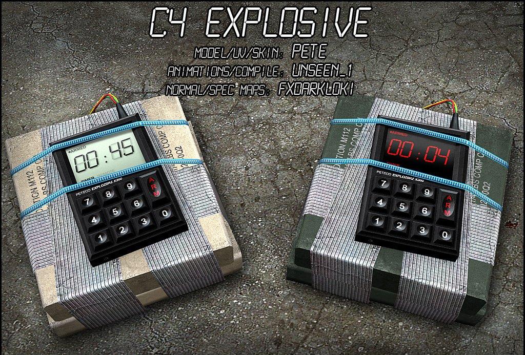 C4 (бомба для css) - Взрывчатка (C4 Explosive)